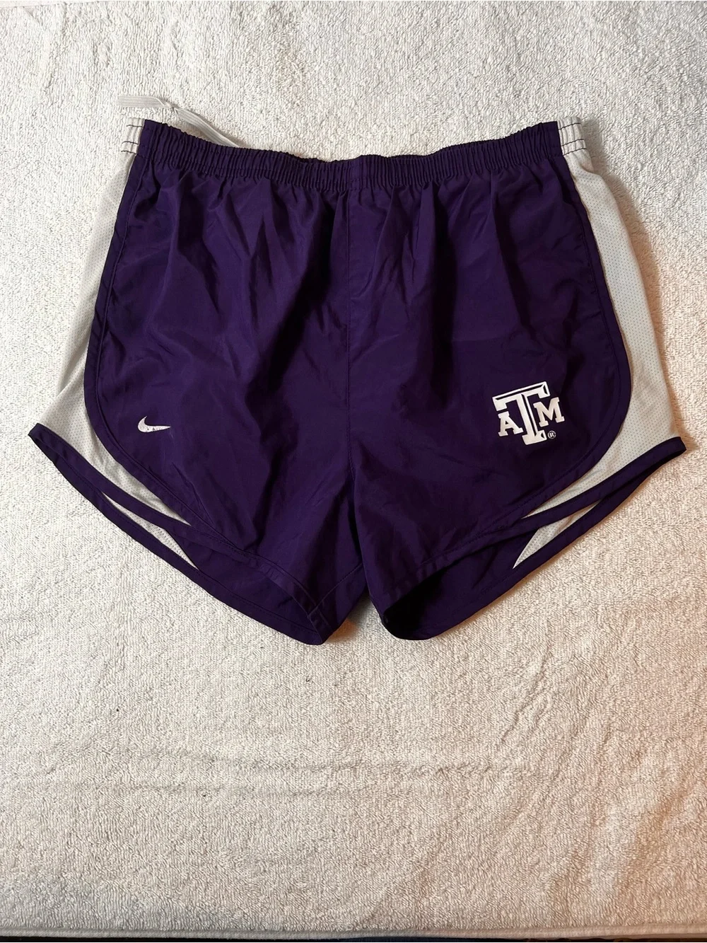 Nike Women’s Purple Athletic Running Shorts with White ACCENT SIZE SMALL